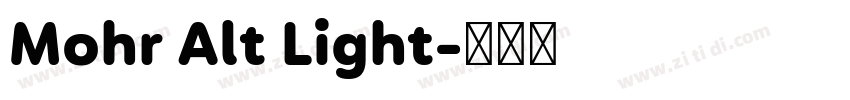 Mohr Alt Light字体转换